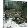 United States (Niagara), the Bridge at Luna Island-Leon, Levy et Fils-Mounted Photographic Print