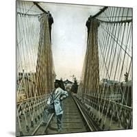 United States (Niagara), the Railroad Bridge-Leon, Levy et Fils-Mounted Photographic Print