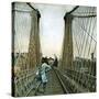 United States (Niagara), the Railroad Bridge-Leon, Levy et Fils-Stretched Canvas