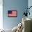 United States of America Flag Design with Wood Patterning - Flags of the World Series-Philippe Hugonnard-Framed Stretched Canvas displayed on a wall