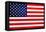 United States of America Flag Design with Wood Patterning - Flags of the World Series-Philippe Hugonnard-Framed Stretched Canvas