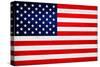 United States of America Flag Design with Wood Patterning - Flags of the World Series-Philippe Hugonnard-Stretched Canvas