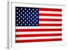 United States of America Flag Design with Wood Patterning - Flags of the World Series-Philippe Hugonnard-Framed Art Print