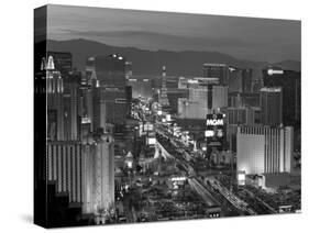 United States of America, Nevada, Las Vegas, Elevated Dusk View of the Hotels and Casinos Along the-Gavin Hellier-Stretched Canvas