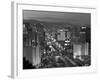 United States of America, Nevada, Las Vegas, Elevated Dusk View of the Hotels and Casinos Along the-Gavin Hellier-Framed Photographic Print