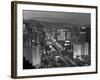 United States of America, Nevada, Las Vegas, Elevated Dusk View of the Hotels and Casinos Along the-Gavin Hellier-Framed Photographic Print