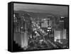 United States of America, Nevada, Las Vegas, Elevated Dusk View of the Hotels and Casinos Along the-Gavin Hellier-Framed Stretched Canvas