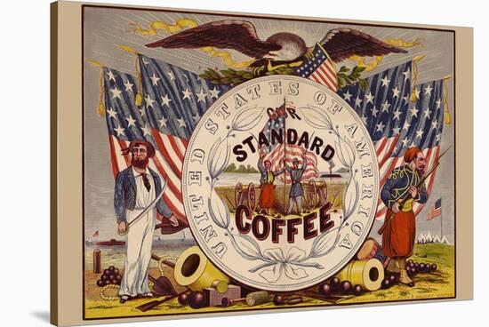 United States of America, Our Standard Coffee-A. Holland-Stretched Canvas