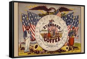 United States of America, Our Standard Coffee-A. Holland-Framed Stretched Canvas