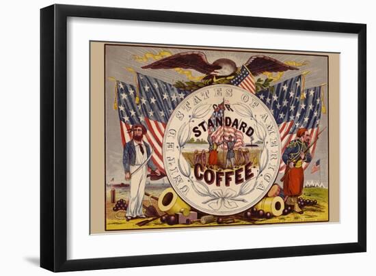 United States of America, Our Standard Coffee-A. Holland-Framed Art Print