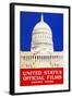 United States Official Films Shown Here-U.S. Gov't-Framed Art Print