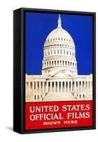 United States Official Films Shown Here-U.S. Gov't-Framed Stretched Canvas