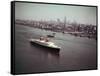 United States Passing New York Skyline-null-Framed Stretched Canvas