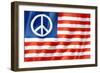 United States Peace Flag-daboost-Framed Art Print