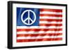 United States Peace Flag-daboost-Framed Art Print