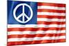 United States Peace Flag-daboost-Mounted Art Print