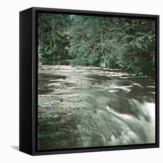 United States (Penna County), Bushkill Waterfalls in Pike-Leon, Levy et Fils-Framed Stretched Canvas