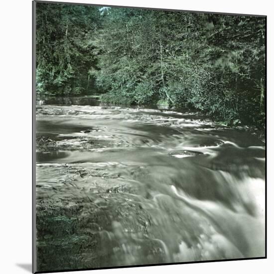 United States (Penna County), Bushkill Waterfalls in Pike-Leon, Levy et Fils-Mounted Photographic Print