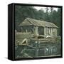 United States (Penna County - Near Cresson), a Sawmill in the Allegheny Mountains-Leon, Levy et Fils-Framed Stretched Canvas