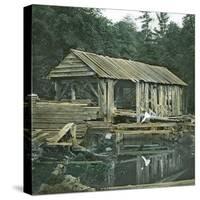 United States (Penna County - Near Cresson), a Sawmill in the Allegheny Mountains-Leon, Levy et Fils-Stretched Canvas