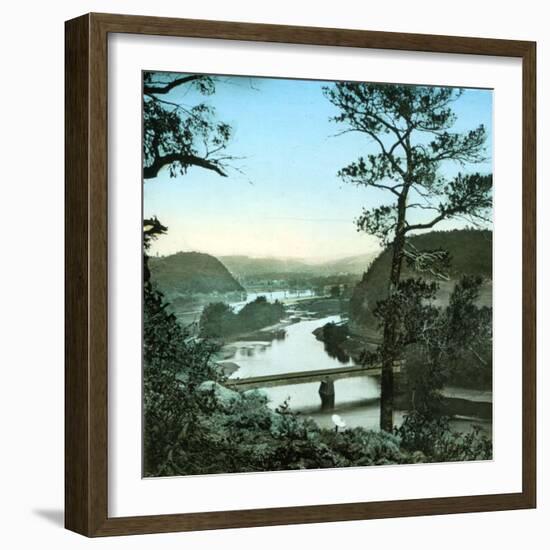 United States (Penna County), the Susquehanna River in Catawissa-Leon, Levy et Fils-Framed Photographic Print