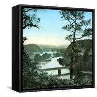 United States (Penna County), the Susquehanna River in Catawissa-Leon, Levy et Fils-Framed Stretched Canvas