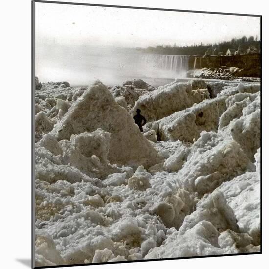 United States, Sea of Ice on the Niagara River-Leon, Levy et Fils-Mounted Photographic Print