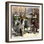 United States, State of Virginia: Submission of Nathaniel Bacon to Governor Berkeley, Colony of Vir-null-Framed Giclee Print