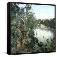 United States, the Niagara River-Leon, Levy et Fils-Framed Stretched Canvas