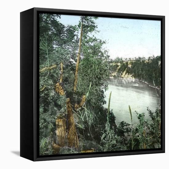 United States, the Niagara River-Leon, Levy et Fils-Framed Stretched Canvas