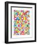 United States USA Text Bus Blind-Michael Tompsett-Framed Art Print