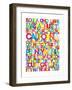 United States USA Text Bus Blind-Michael Tompsett-Framed Art Print