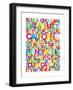 United States USA Text Bus Blind-Michael Tompsett-Framed Art Print