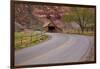 United States, Utah, Capitol Reef National Park, Historic Wooden Barn at Fruita-David Wall-Framed Photographic Print