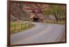 United States, Utah, Capitol Reef National Park, Historic Wooden Barn at Fruita-David Wall-Framed Photographic Print