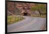 United States, Utah, Capitol Reef National Park, Historic Wooden Barn at Fruita-David Wall-Framed Photographic Print