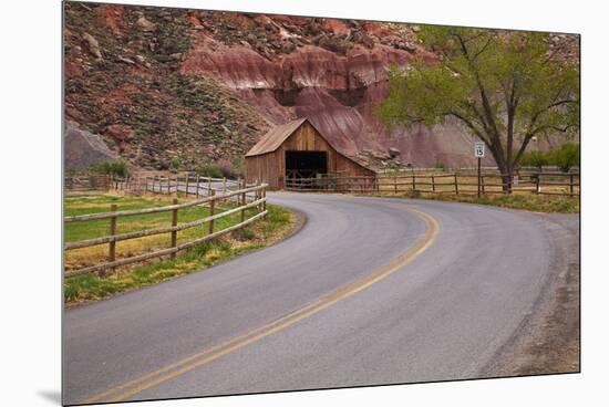 United States, Utah, Capitol Reef National Park, Historic Wooden Barn at Fruita-David Wall-Mounted Premium Photographic Print