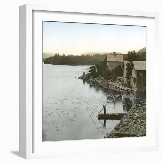 United States, View of the Hudson River-Leon, Levy et Fils-Framed Photographic Print