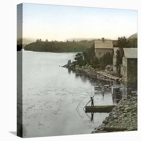 United States, View of the Hudson River-Leon, Levy et Fils-Stretched Canvas