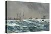 United States War-Ships in a Blow-Squally Weather Off the Cuban Coast-Carlton T. Chapman-Stretched Canvas