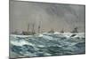 United States War-Ships in a Blow-Squally Weather Off the Cuban Coast-Carlton T. Chapman-Mounted Giclee Print
