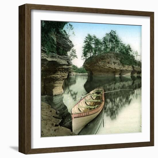 United States (Wisconsin), the Wisconsin River-Leon, Levy et Fils-Framed Photographic Print