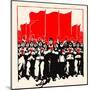 United under Communism - We Can Defeat the West-Chinese Government-Mounted Art Print