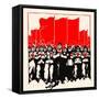 United under Communism - We Can Defeat the West-Chinese Government-Framed Stretched Canvas