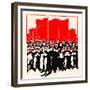 United under Communism - We Can Defeat the West-Chinese Government-Framed Premium Giclee Print