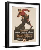 United War Work Fund, Harvard Radios Vs Pricneton Aviators-David Pollack-Framed Giclee Print