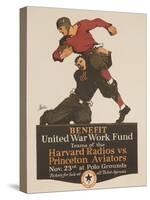 United War Work Fund, Harvard Radios Vs Pricneton Aviators-David Pollack-Stretched Canvas