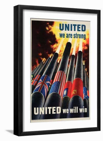 United We are Strong Poster-null-Framed Art Print