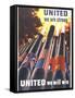 United We are Strong, United We Can Win-Henry Koerner-Framed Stretched Canvas