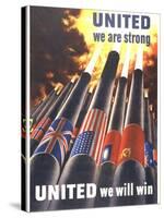 United We are Strong, United We Can Win-Henry Koerner-Stretched Canvas